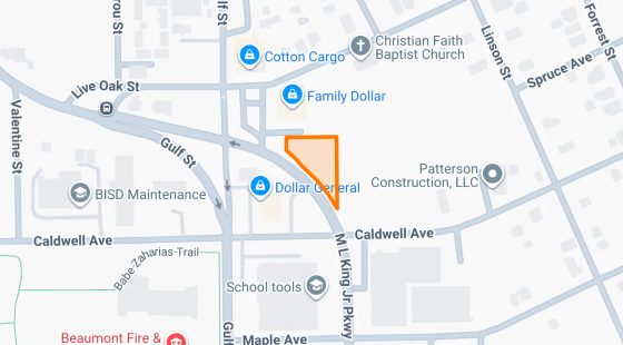 0.55 Acres in Beaumont - Jefferson County, TX in Jefferson County, TX