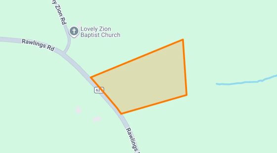 4.91 Acres in Rawlings - Brunswick County, VA in Brunswick County, VA