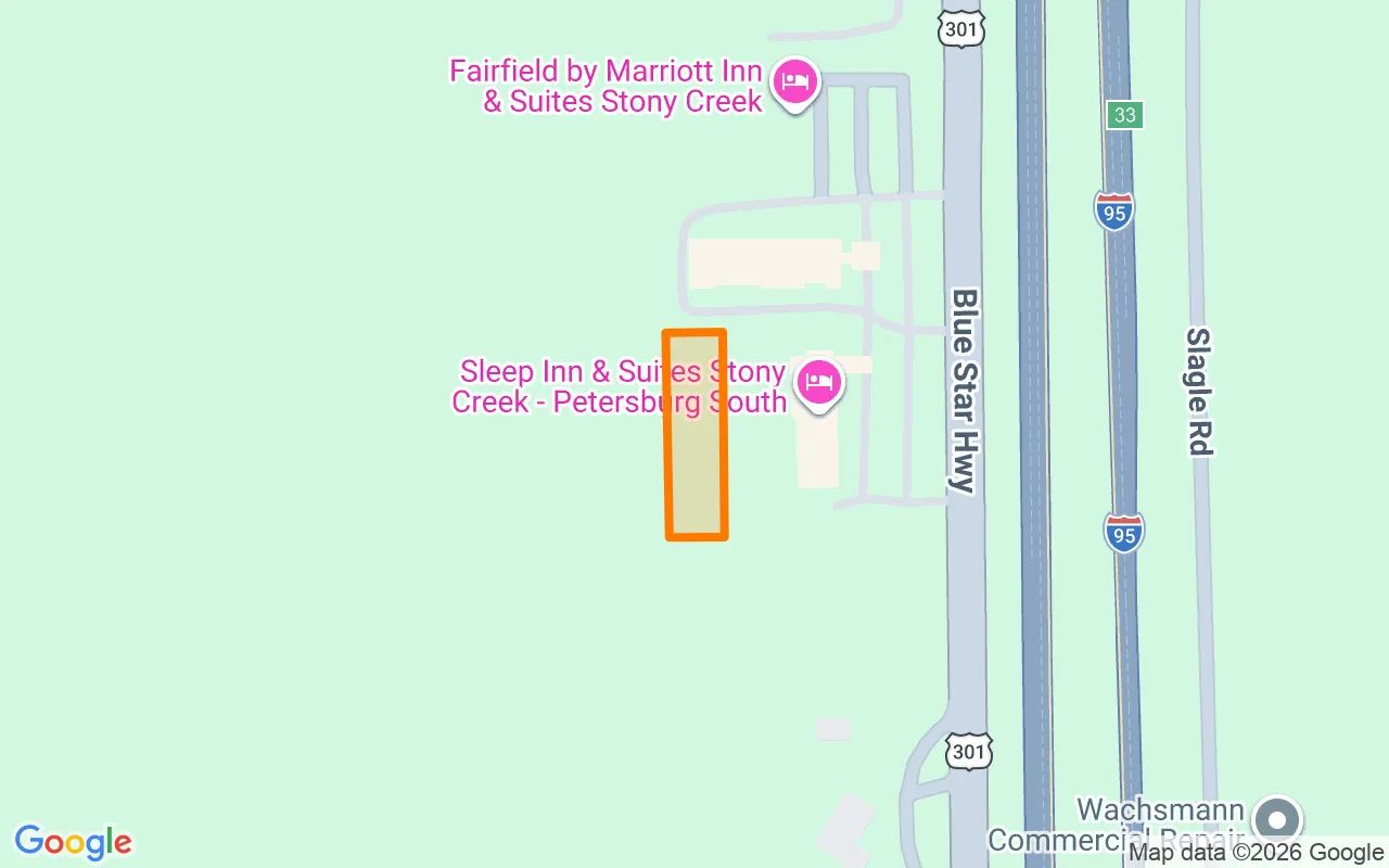 0.55 Acres in Stony Creek - Sussex County, VA in Sussex County, VA