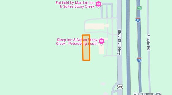 0.55 Acres in Stony Creek - Sussex County, VA in Sussex County, VA