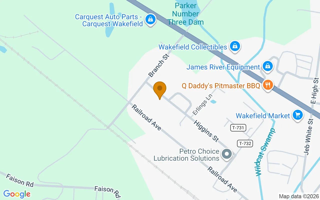 0.13 Acres in Wakefield - Sussex County, VA in Sussex County, VA