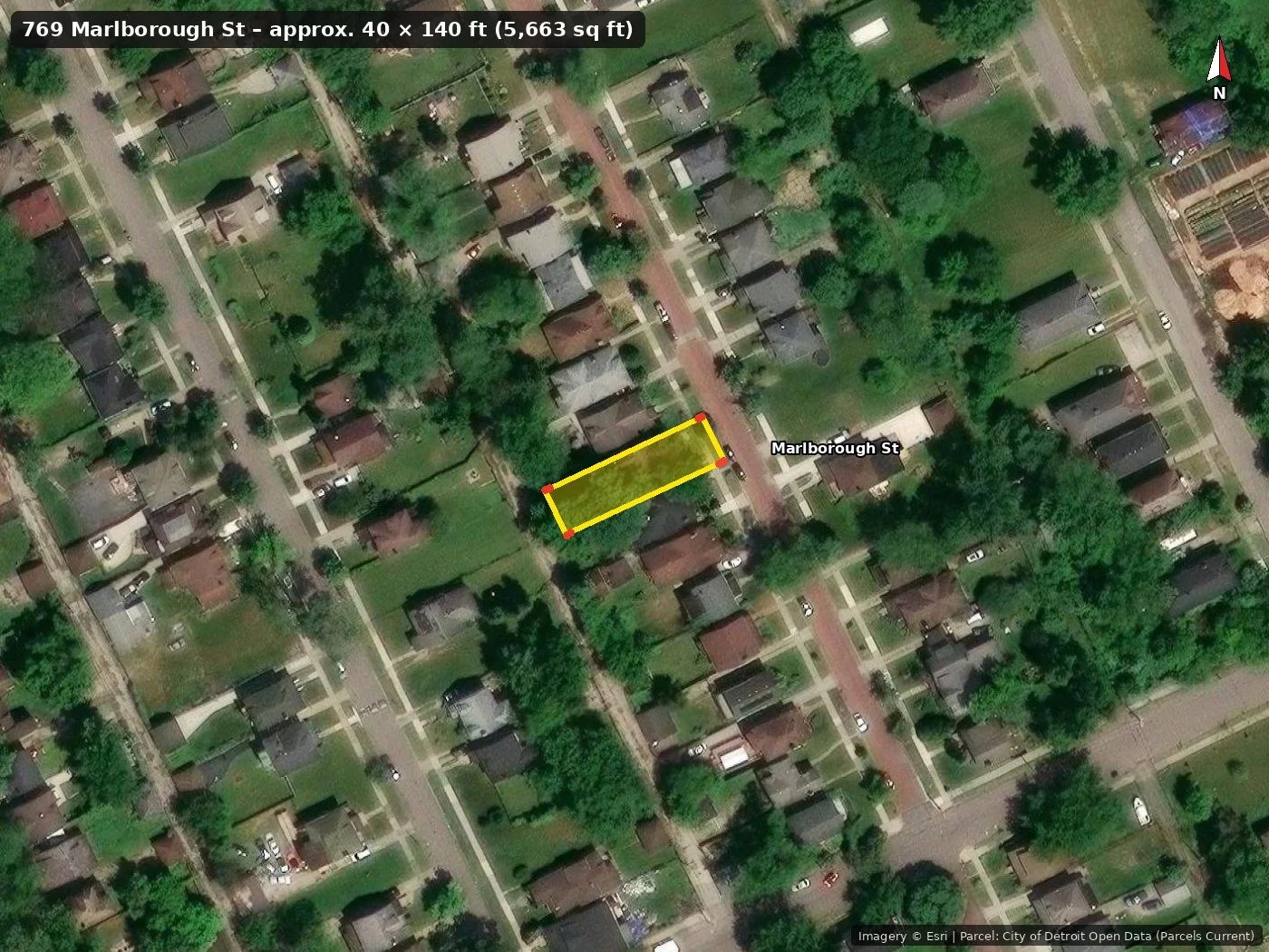 Ready-to-Build Lot in Jefferson Chalmers, Detroit in Wayne County, MI