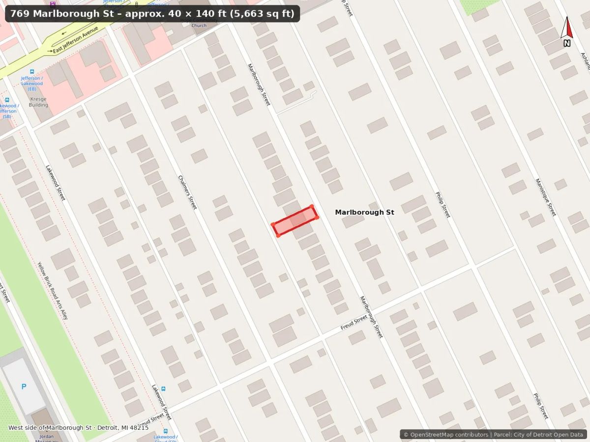 Ready-to-Build Lot in Jefferson Chalmers, Detroit - Image 4