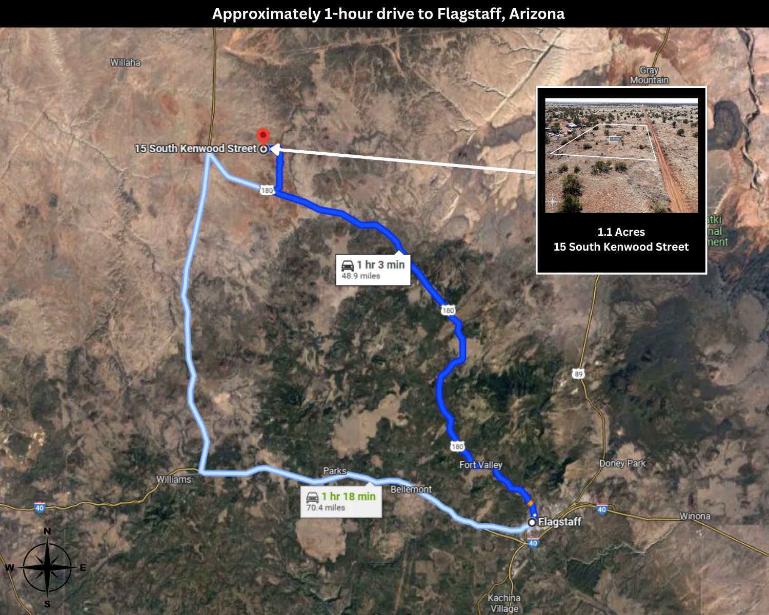 1.1 Acre Vacant Land in Williams, AZ in Coconino County, AZ