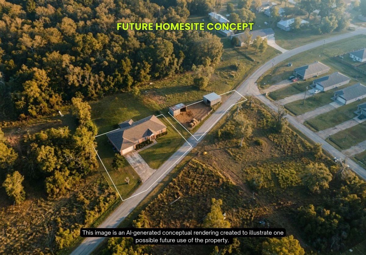 Decorative background for 0.45 Acres • Two Adjoining Lots • 313' of Paved-Road Frontage • Single-Family Residential Zoning • Cleared & Outside the Flood Zone • Growing Hempstead/Waller County Location • Owner Financing Available image 5
