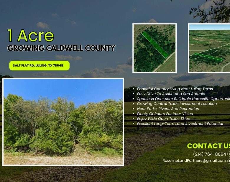 1 Acre Vacant Land - No HOA Fees - No Subdivision Restrictions - Allows Mobile / Manufactured Homes - $100k+ Value for $50k - Owner Financing Available! in Caldwell County, TX