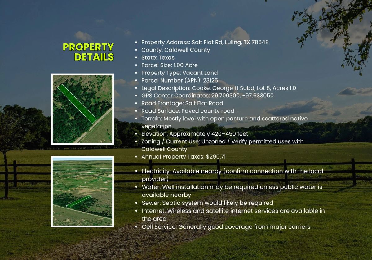 1 Acre Vacant Land - No HOA Fees - No Subdivision Restrictions - Allows Mobile / Manufactured Homes - $100k+ Value for $50k - Owner Financing Available! - Image 2
