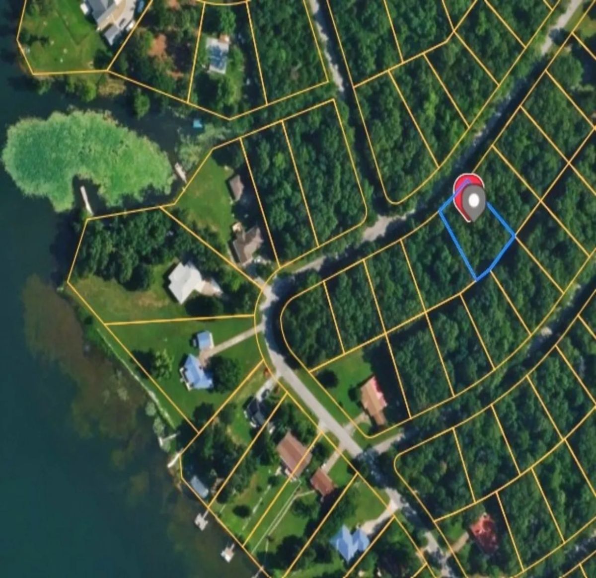 Decorative background for Build Your Land Portfolio with a Level, Wooded Lot Steps from Crown Lake image 9