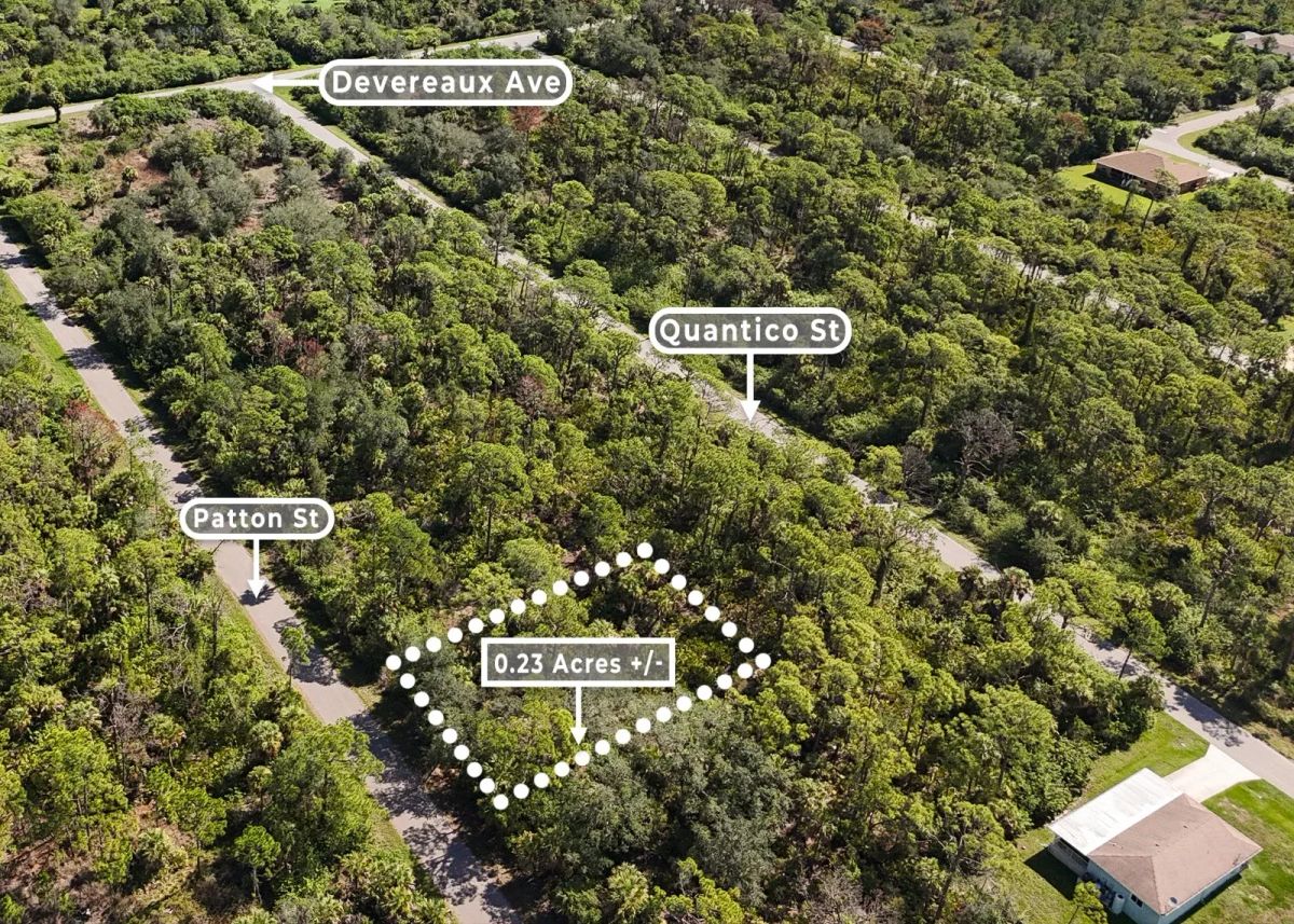 Decorative background for 0.23 Acres in Port Charlotte, FL | Paved Street | No HOA image 5