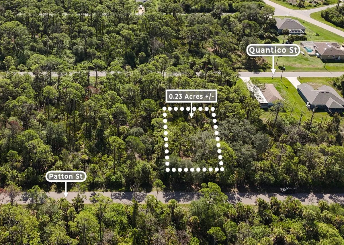 Decorative background for 0.23 Acres in Port Charlotte, FL | Paved Street | No HOA image 7