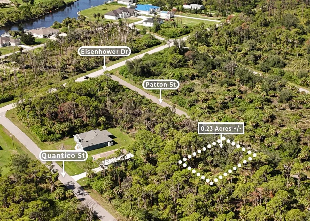Decorative background for 0.23 Acres in Port Charlotte, FL | Paved Street | No HOA image 8