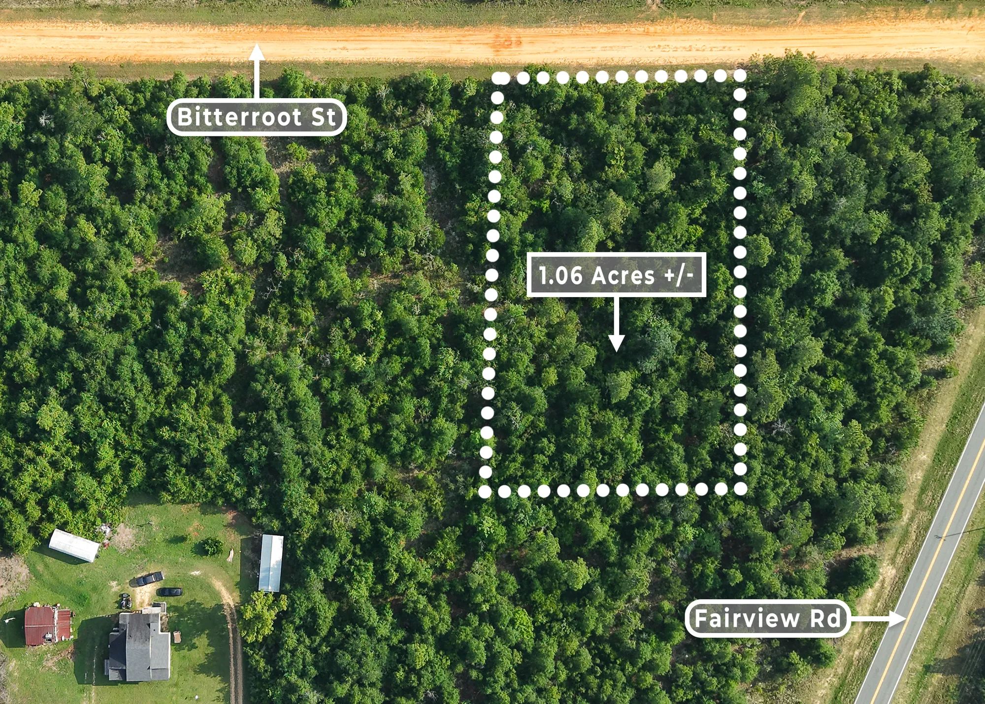 1.06 Wooded Acres in Alford, FL | Near Compass Lake