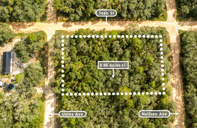 0.86 Acres in Interlachen, FL | 3 Road Frontage | R-2