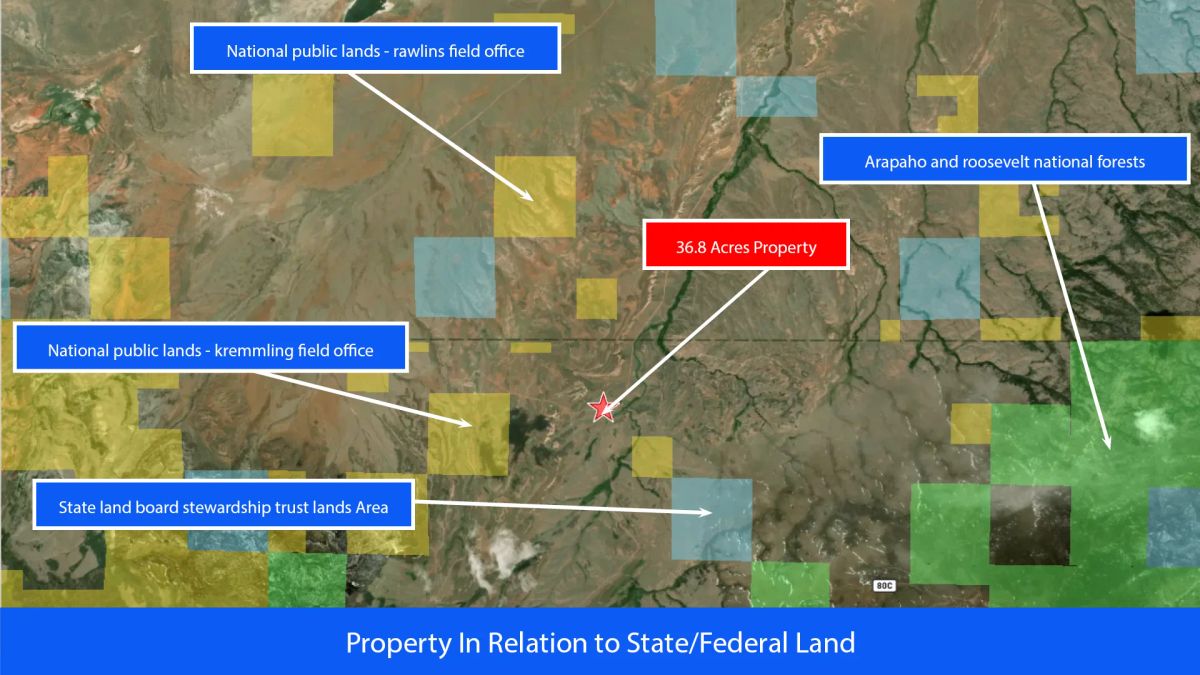 Decorative background for 36.8 Acres Of Red Rock Majesty In Larimer County, Colorado image 64