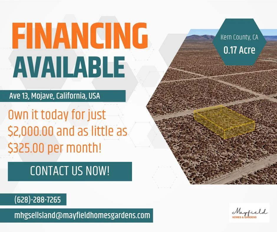 0.17 Acres of Level Terrain with Endless Potential – Mobile and Manufactured Homes Allowed (Approved Foundation Required) in Kern County, CA