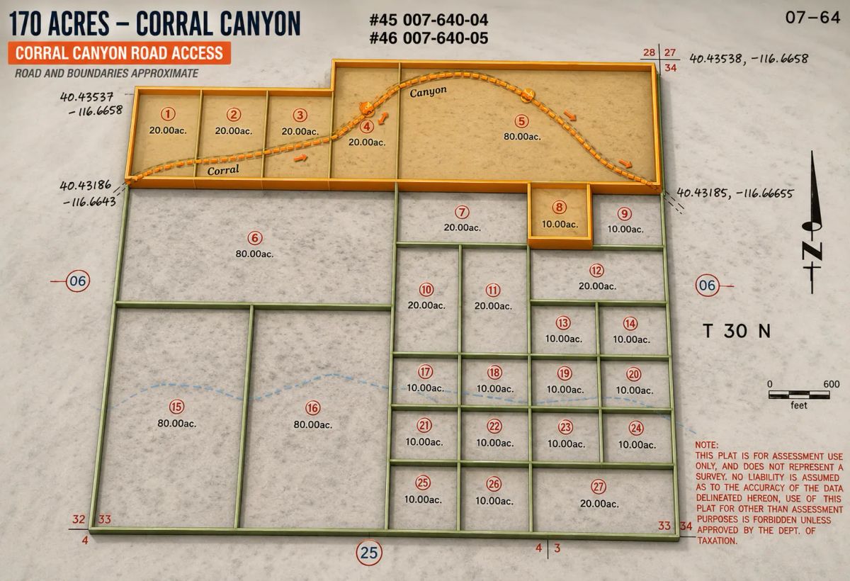 Decorative background for Gold Country Is Booming Again — Own 170 Acres of Nevada Freedom! Discover an extraordinary opportunity to own approximately 170 acres in Crescent Valley, Lander County, Nevada. image 7