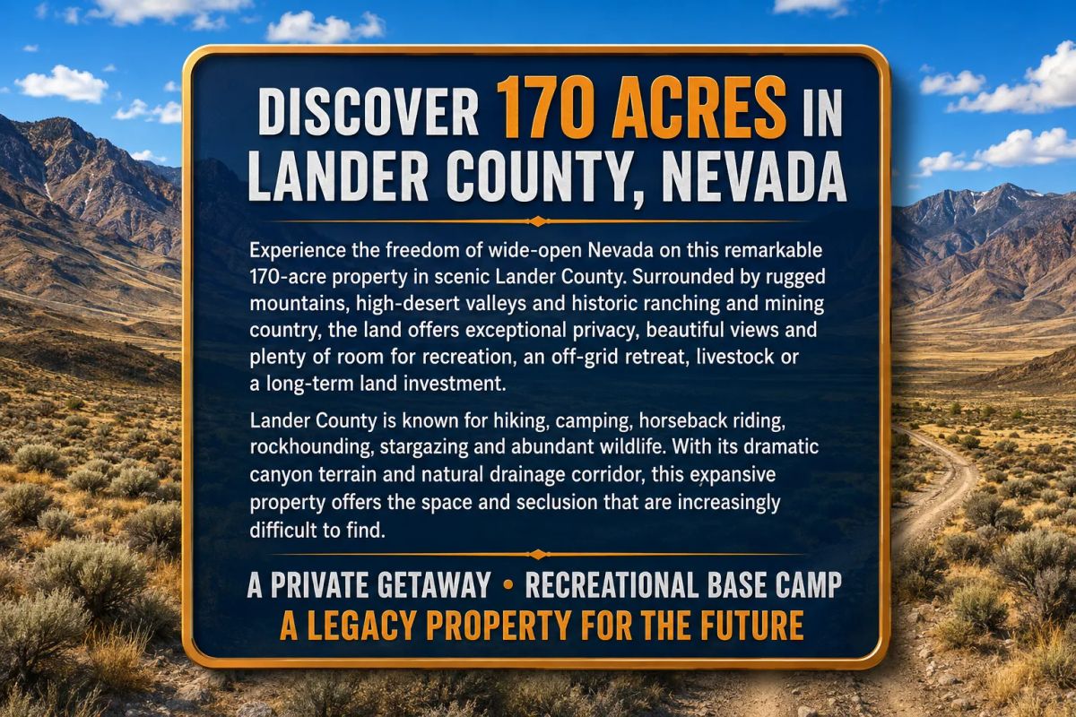 Gold Country Is Booming Again — Own 170 Acres of Nevada Freedom! Discover an extraordinary opportunity to own approximately 170 acres in Crescent Valley, Lander County, Nevada. - Image 3