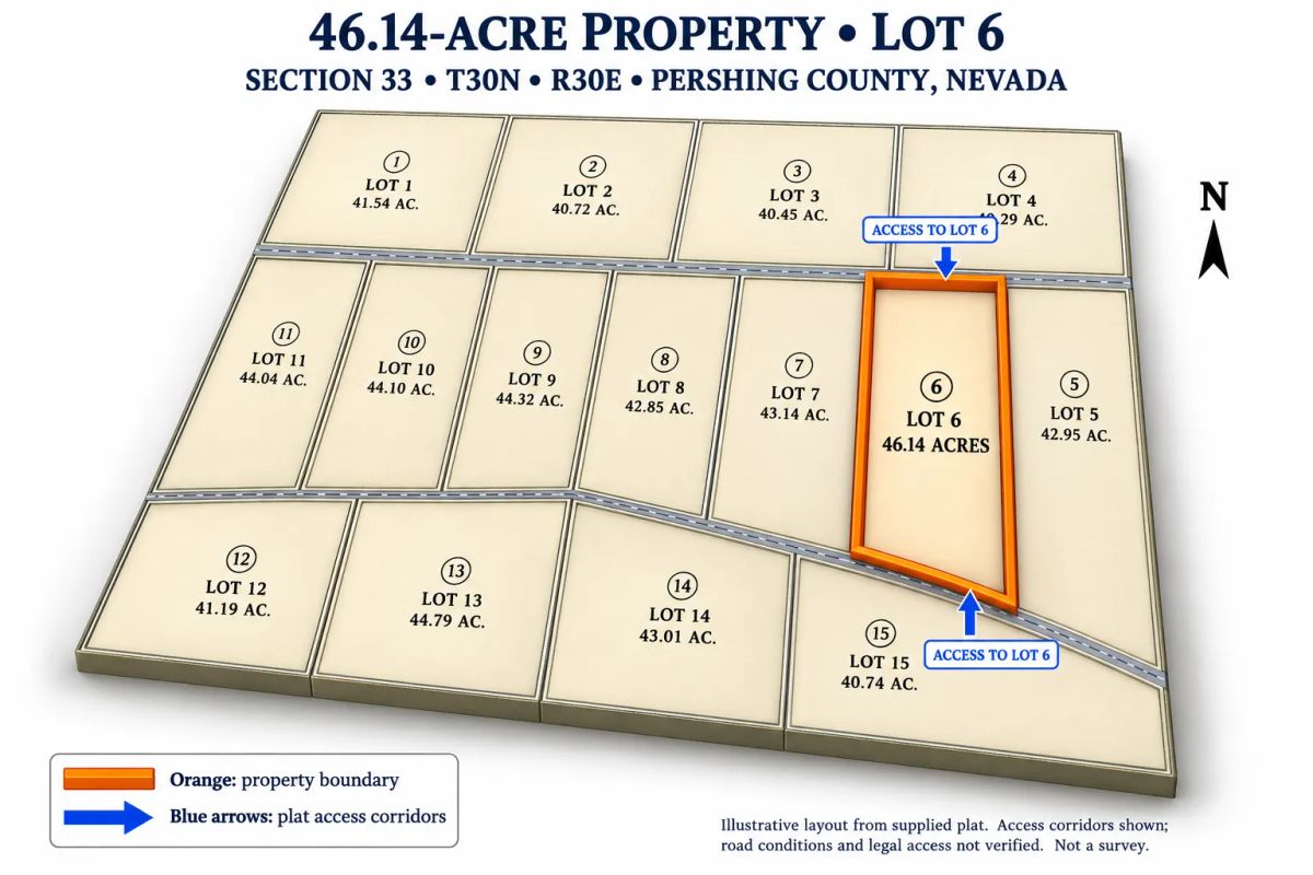 Decorative background for 46 Acres! Surveyed! Welcome to your own private frontier in the heart of Pershing County! image 13