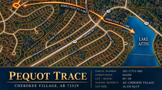 Discover a 16,358 Sq Ft Residential Property- Near Lake Aztec-Fulton County Arkansas -Road Frontage & Power APN : 305-17753-000 in Fulton County, AR