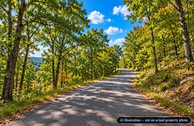 AVAILABLE 1.5 ACRES- RARE TRIPPLE LOT IN HOLIDAY ISLAND, ARKANSAS — LAKE LIVING, GOLF & OZARK BEAUTY!