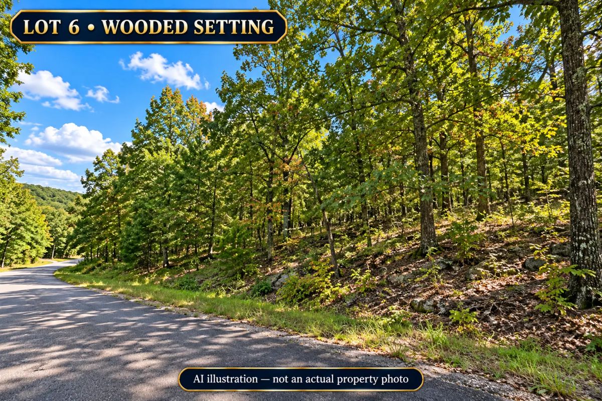 Decorative background for AVAILABLE 1.5 ACRES- RARE TRIPPLE LOT IN HOLIDAY ISLAND, ARKANSAS — LAKE LIVING, GOLF & OZARK BEAUTY! image 7