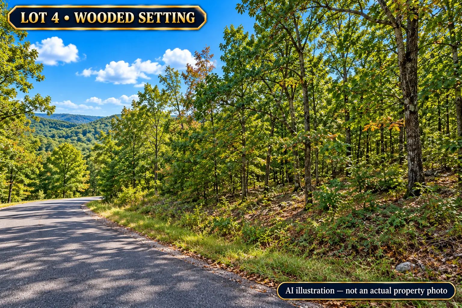 AVAILABLE 1.5 ACRES- RARE TRIPPLE LOT IN HOLIDAY ISLAND, ARKANSAS — LAKE LIVING, GOLF & OZARK BEAUTY! in Carroll County, AR