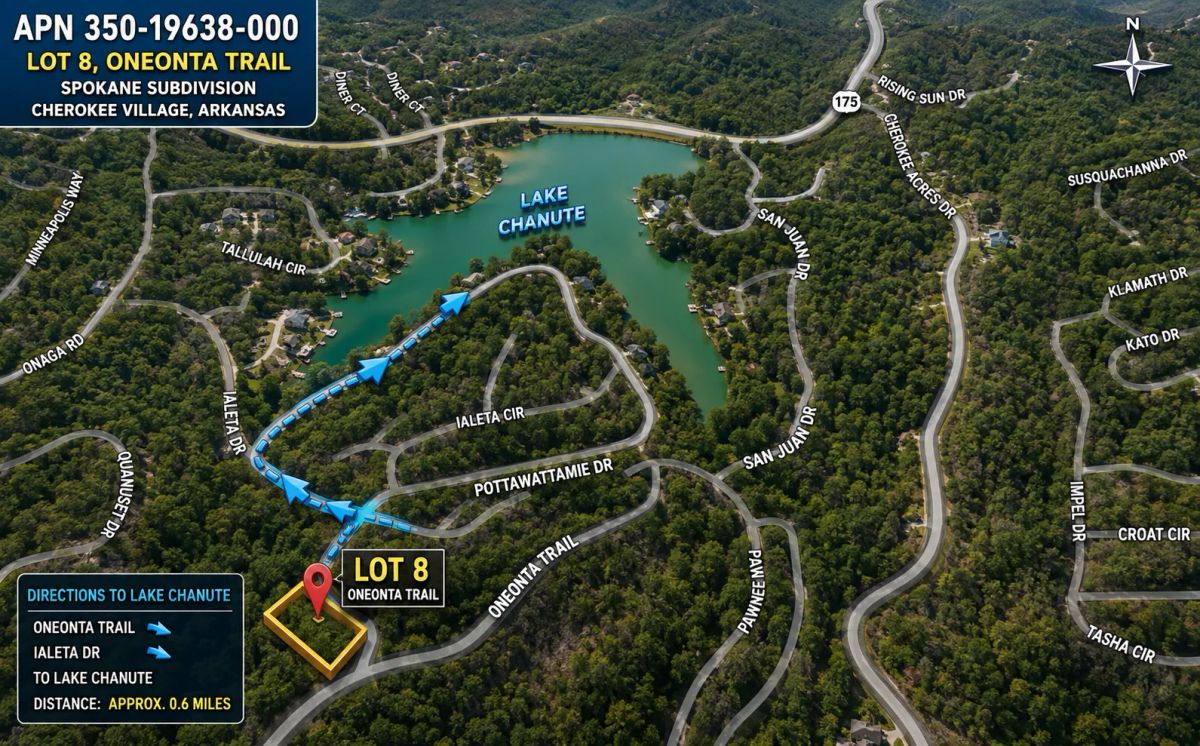 Time to Camp and RV! Discover the Lake Chanute Lifestyle in the Beautiful Arkansas Ozarks! Residential Lot with Utilities and Road Frontage APN: 350-19638-000 - Image 4
