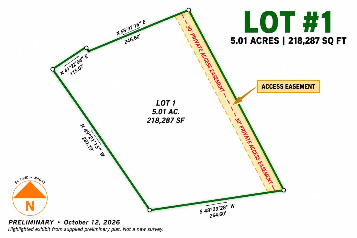 Decorative background for Own 5 Acres of South Carolina Peace and Possibility in Wallace. Enjoy level, open pasture with paved road frontage and public water available. image 6