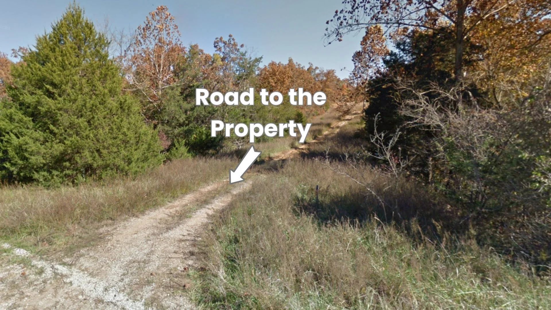 A backporch valley view - a creek below in Izard County, AR