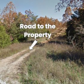 A backporch valley view - a creek below in Izard County, AR