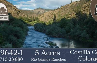 5 Acres in Rio Grande Ranches, Costilla County, Colorado, near the Rio Grande