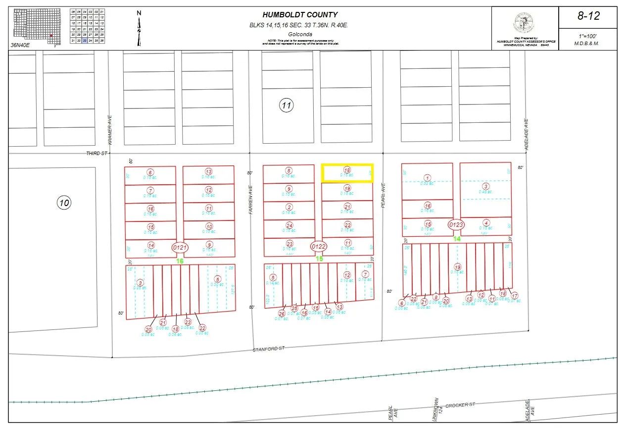 0.16 Acres in Golconda, Humboldt County, NV in Humboldt County, NV