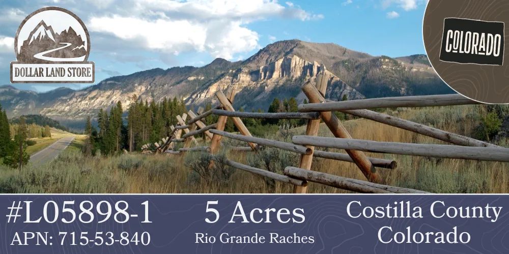 5 Acres in Rio Grande Ranches Costilla, Colorado - Image 2