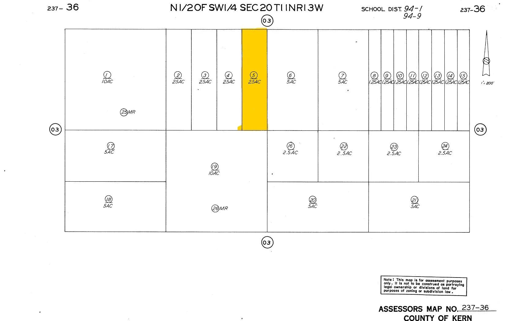 2.5 Acres near Mojave, Kern County, CA in Kern County, CA