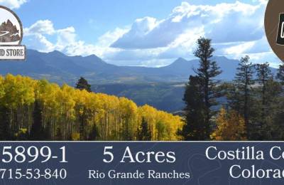 5 Acres in Rio Grande Ranches, Costilla County, Colorado, near the Rio Grande