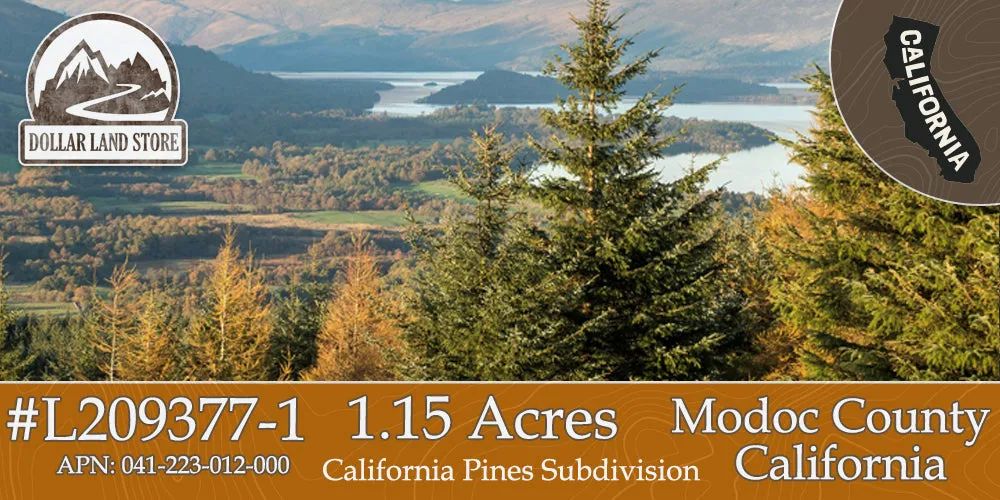 1.15 Acre Lot in California Pines, Modoc CA