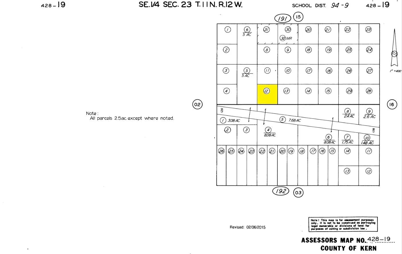 2.5 Acres in Kern County, CA in Kern County, CA
