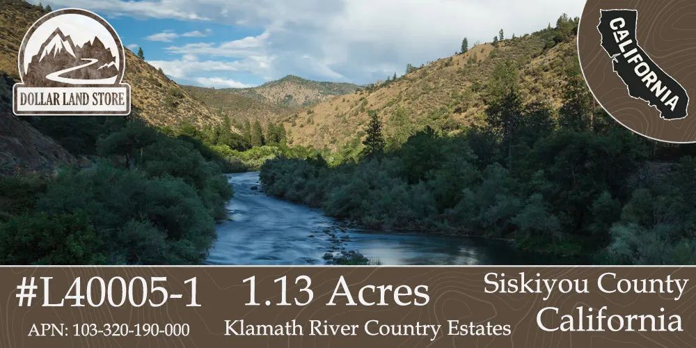 1.3 Acres in KCRE Near the Klamath River, Siskiyou County, CA