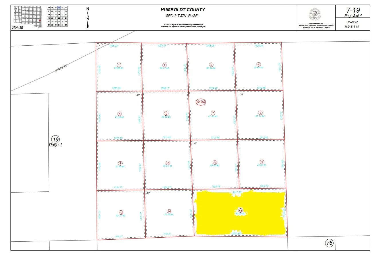 80.90 Acres in Humboldt County, NV in Humboldt County, NV