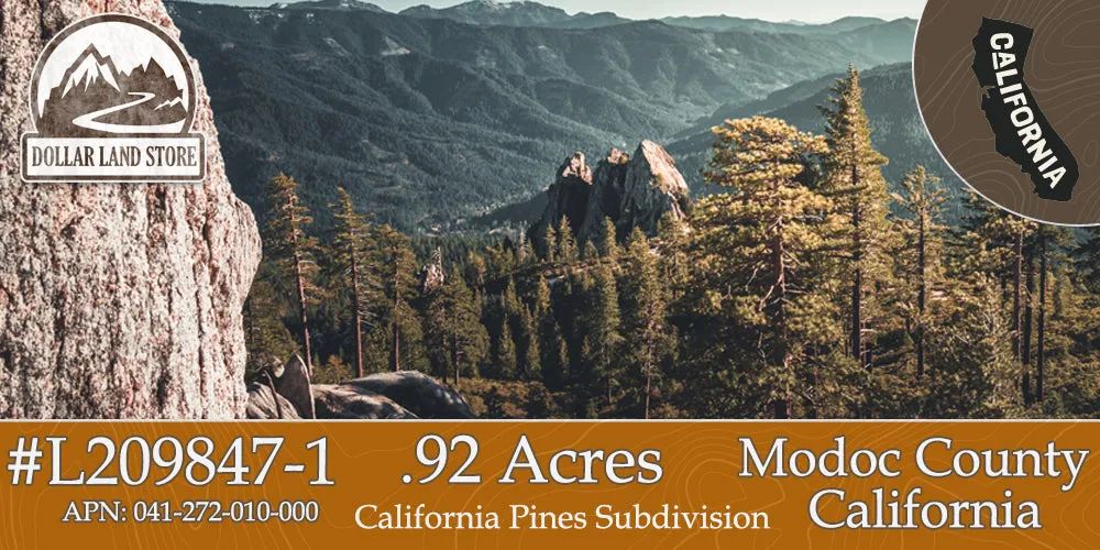 0.92 Acres in California Pines, Modoc CA - Main image