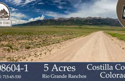 5 Acres in Rio Grande Ranches, Costilla County, Colorado, near the Rio Grande