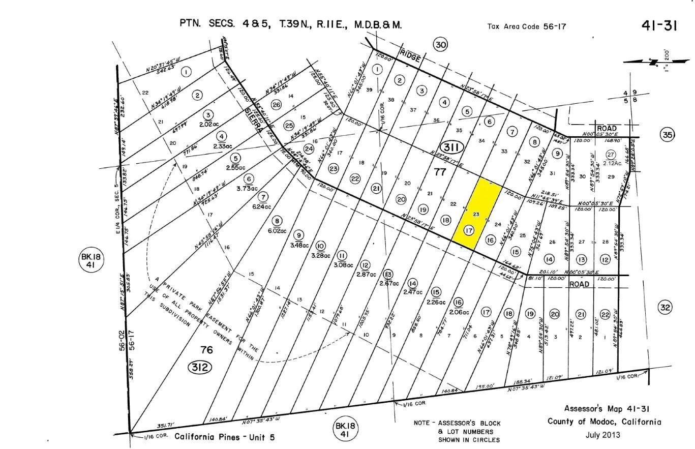 0.94 Acre Parcel in California Pines Modoc County, California in Modoc County, CA