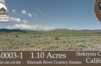 1.10 Acres in KCRE feet from the Klamath River, Siskiyou County, CA
