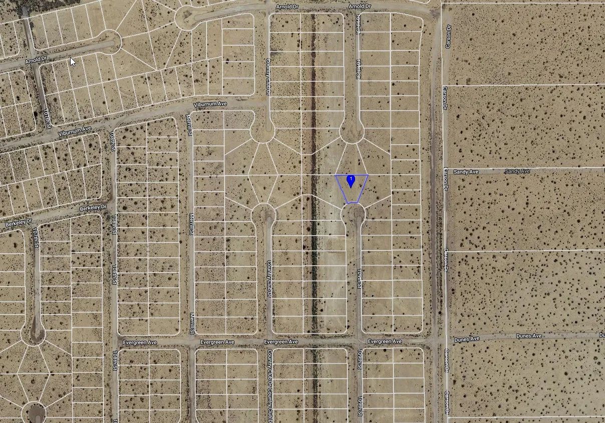 0.22 Acre Residential lot in California City, Kern County, CA in Kern County, CA