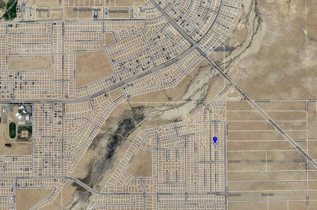 0.22 Acre Residential lot in California City, Kern County, CA in Kern County, CA