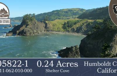 Wooded Shelter Cove Lot with Dense, Mature Trees, Humboldt County CA