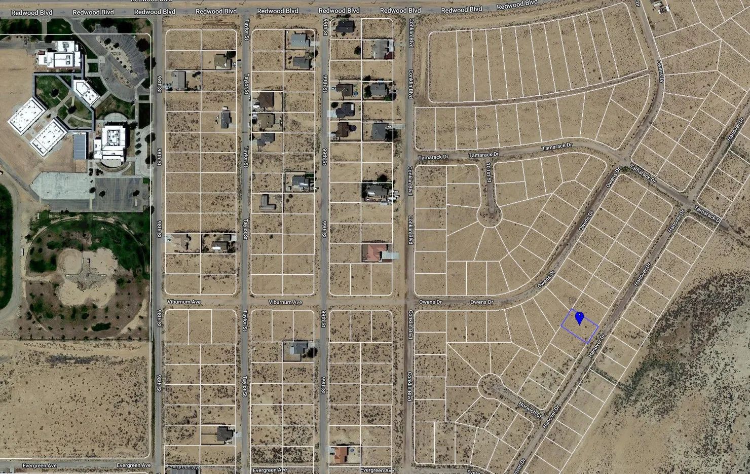 0.23 Acre Residential lot in California City, Kern County, CA in Kern County, CA