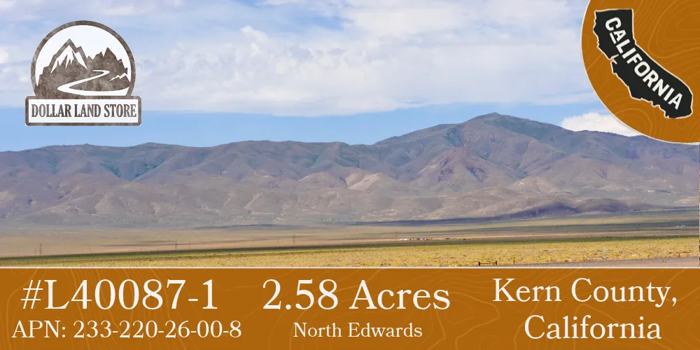 2.58 Acres in Kern County, CA in Kern County, CA