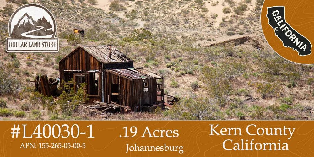 Rare Opportunity to own a piece of Historic Gold Rush Town, Johannesburg, Kern County, CA