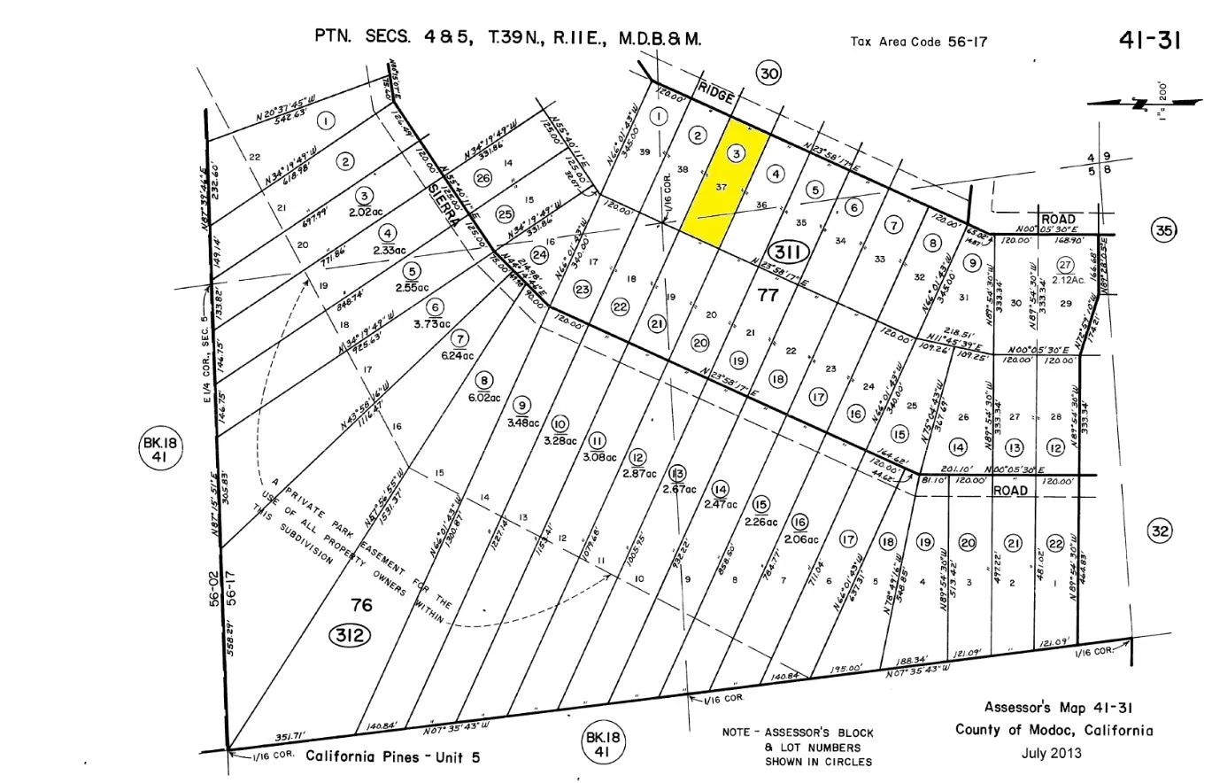 0.95 Acre Parcel in California Pines Modoc County, California in Modoc County, CA